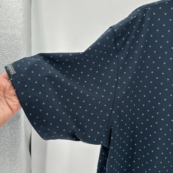 Dunning Golf blue polo performance lightweight stylish business casual size L - Picture 4 of 9